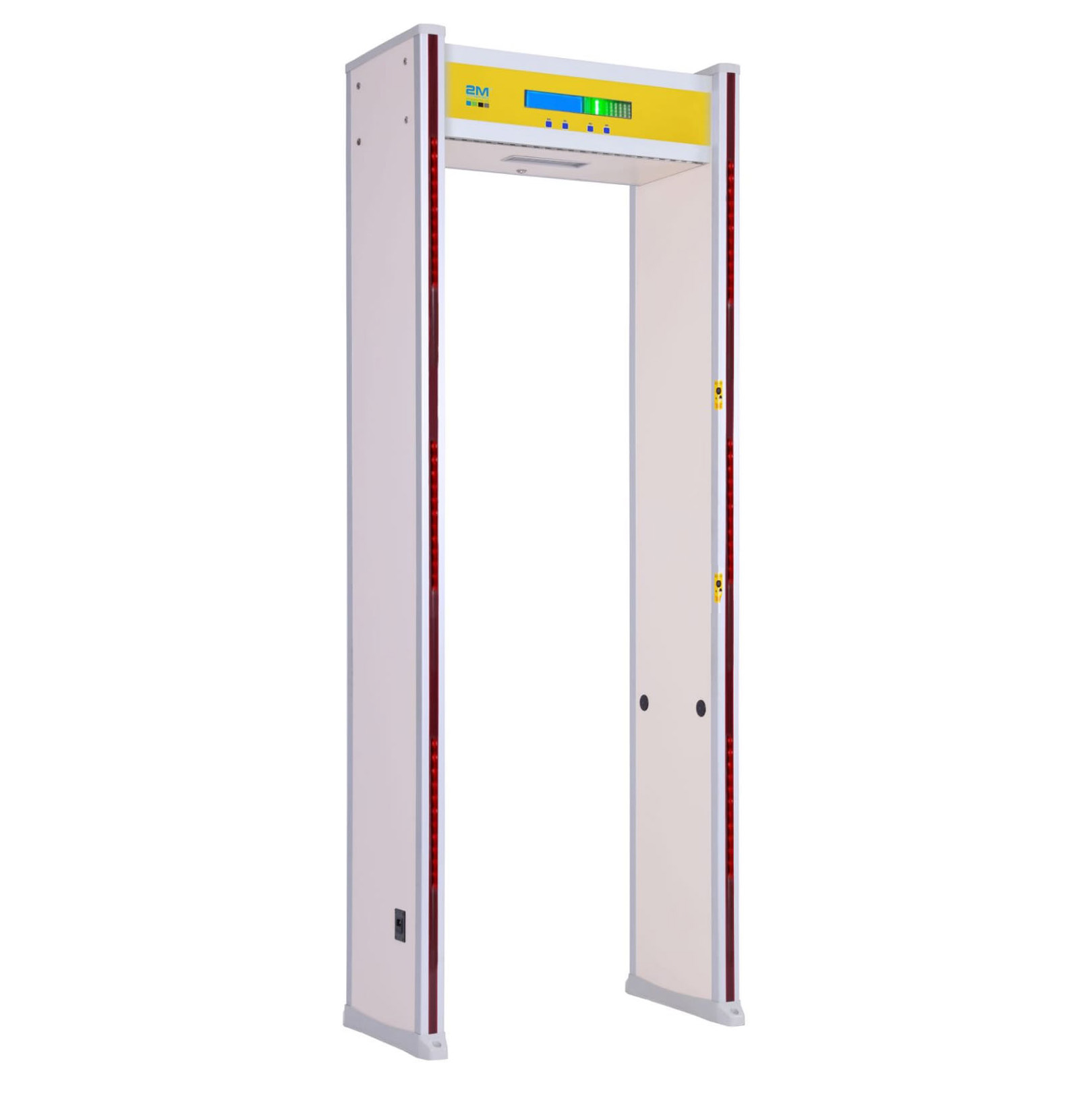 2mthwt Hmd 1 Metal Detector And Human Body Temperature Measurement Security Gate With 18 Zones Two Thermal Sensors Forehead And Wrist