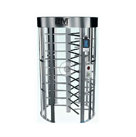 2MFHT-3 Full Height Turnstile Gate with Face Recognition and Temperature Measurement Module