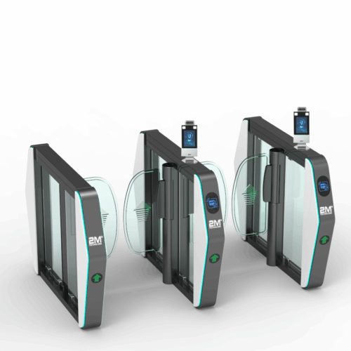 2MGST-4 Face Recognition and Thermal Detection Access Control Swing Turnstile
