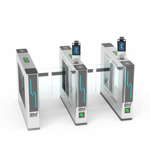 2MGST-5 Face Recognition and Thermal Detection Access Control Swing Turnstile