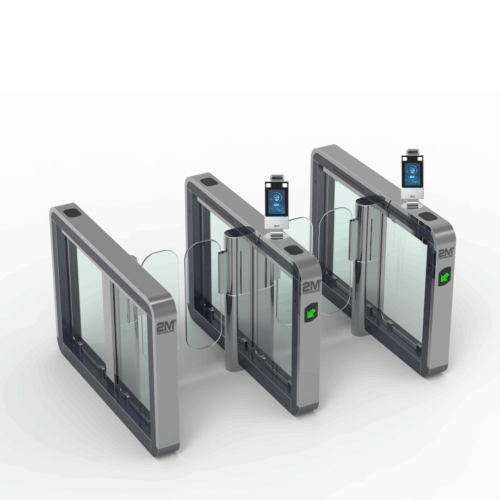 2MGST-7 Face Recognition and Thermal Detection Access Control Swing Turnstile