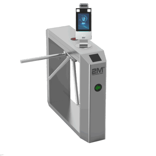 2MTT-4 Face Recognition and Thermal Detection Access Control Vertical Tripod Turnstile Gates