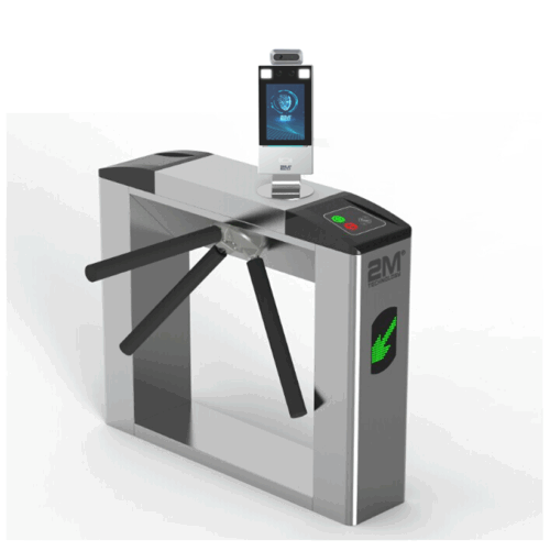 2MTT-7 Face Recognition and Thermal Detection Access Control Vertical Tripod Turnstile Gates