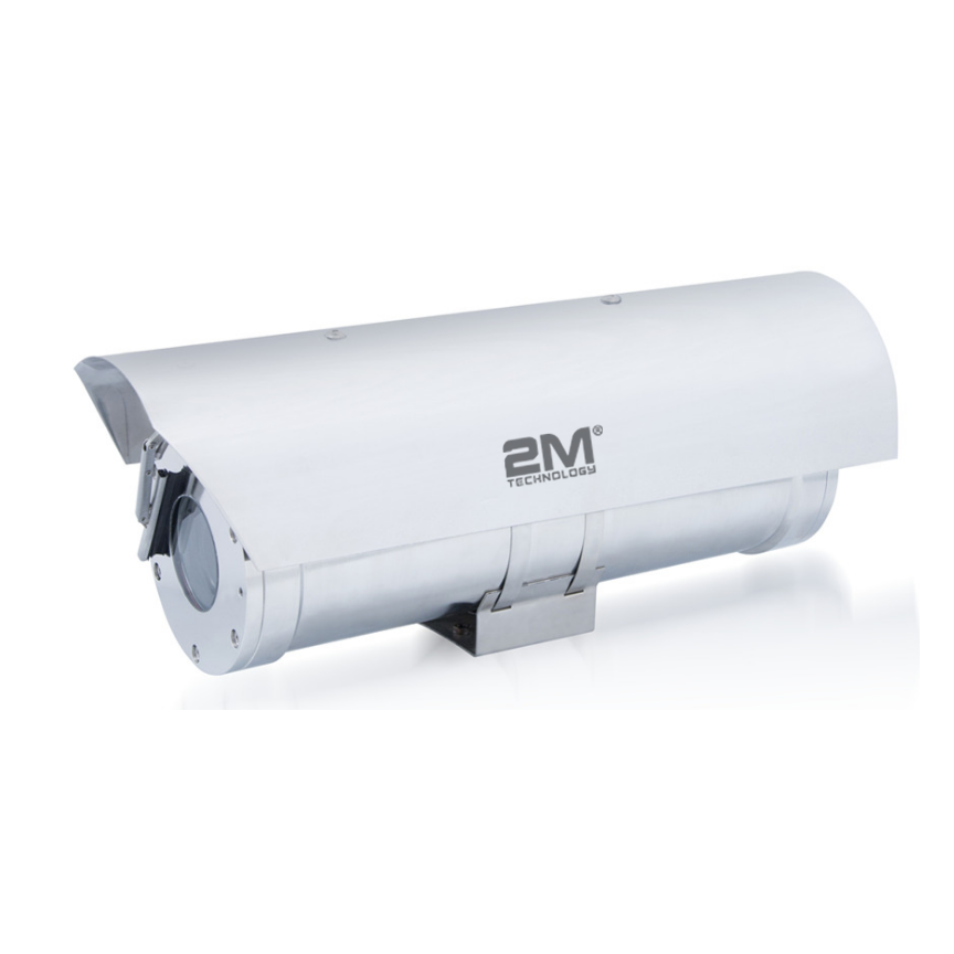 2MEW04-IP4MZ 4MP IP Motorized Infrared Bullet Camera with ATEX Explosion proof CCTV Housing and Sunshade