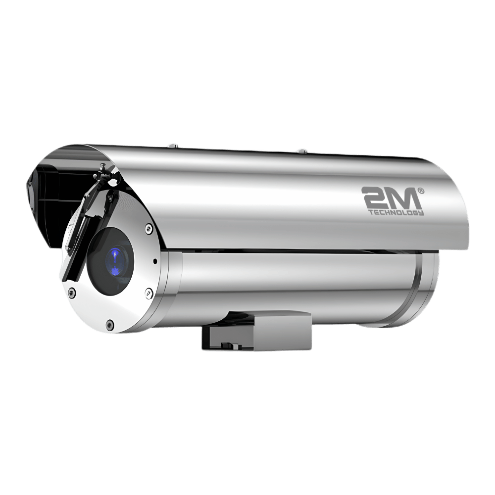 2MEW explosion proof bullet camera housing with built-in wiper and sunshade from 2M Technology