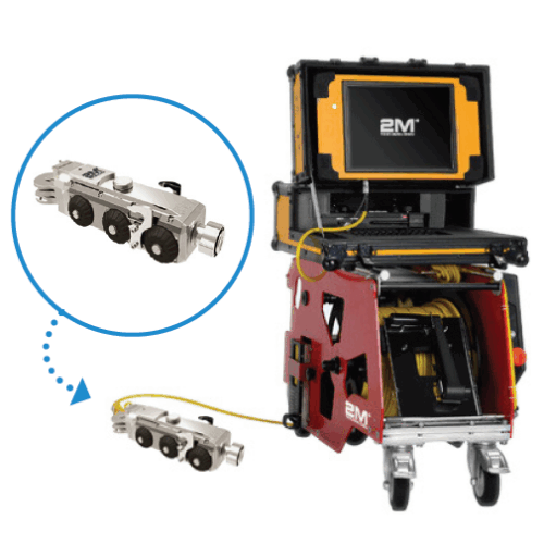 2MRCPT-1060 ROV Robot for Underwater Storm Drain Inspection Camera Pipe Inspection Crawler Robot