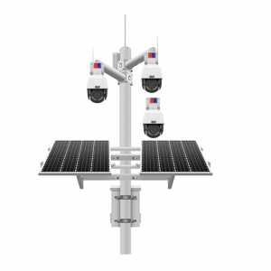 2MS3P-4G5D Solar Solution with 3 Deterrent Motorized PTZ Domes, NVR and 4G Router Standby 24hr x 5 Days