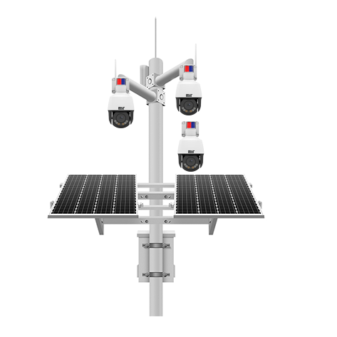 2M Technology 2MS3P-4G5D fixed pole-mounted solar-powered CCTV systems