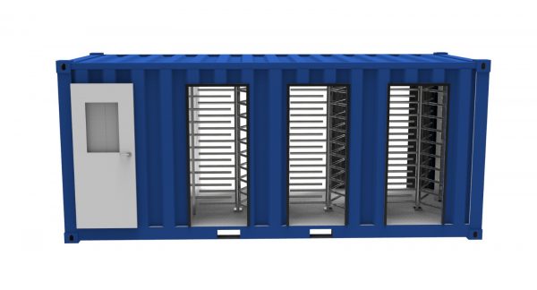2MFHT-5C Full Height Double Container Access Control Turnstile