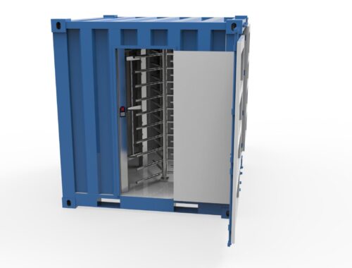 2MFHT-4C Full Height Single Container Access Control Turnstile