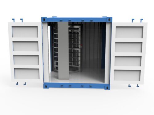 2MFHT-4C Full Height Single Container Access Control Turnstile - Image 2