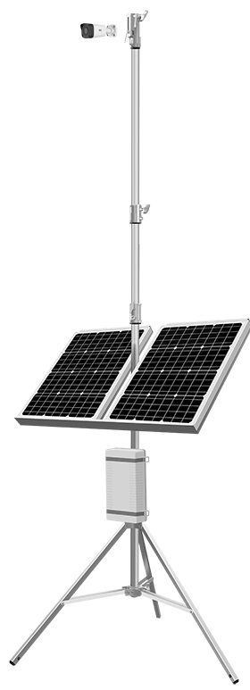 2M Technology 2MSP1B-4G5D portable pole-mounted solar CCTV systems
