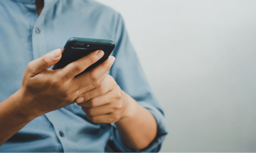 person holding smartphone