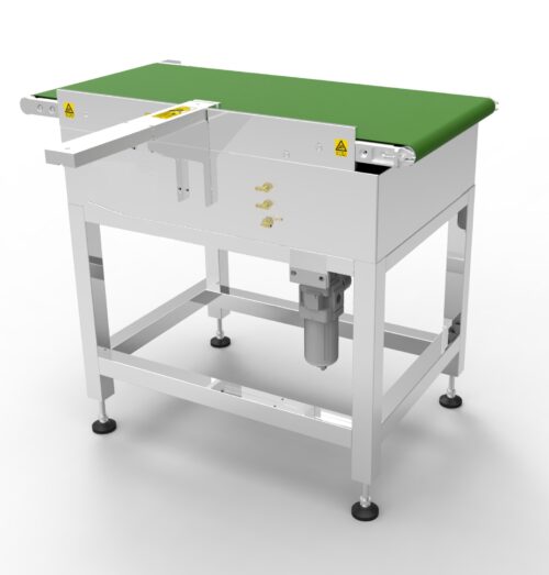 conveyor belt render of 2M Technology 2MX-5030HD-AR baggage and parcel x-ray scanner with auto detection