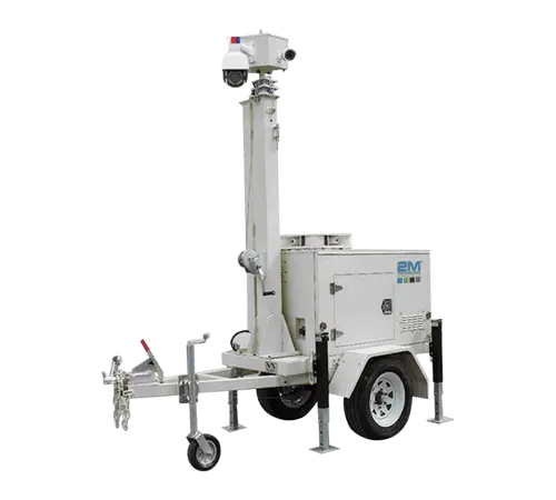 2M Technology construction site CCTV trailer