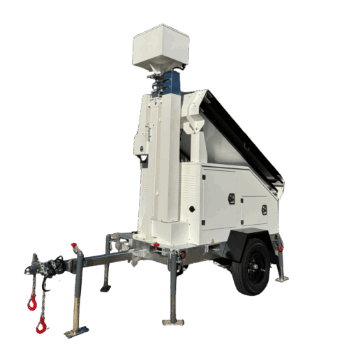 2MVSC-4000C Solar Security Trailer with 3 Panels