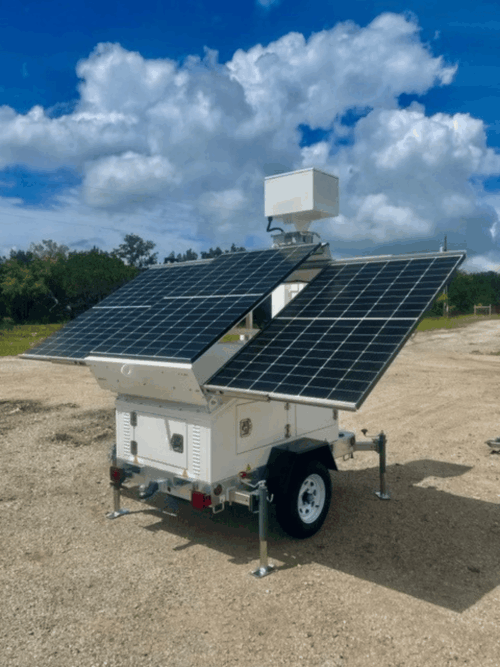 2MVSC-4000C Solar Security Trailer with 3 Panels - Image 2