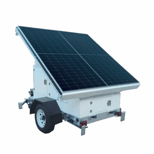 2MVSC-4000D Solar Security Trailer with 4 Panels - Image 4