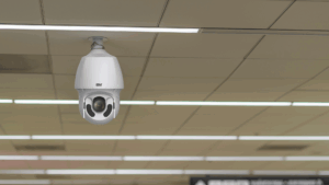 2M Technology network PTZ cameras in airport