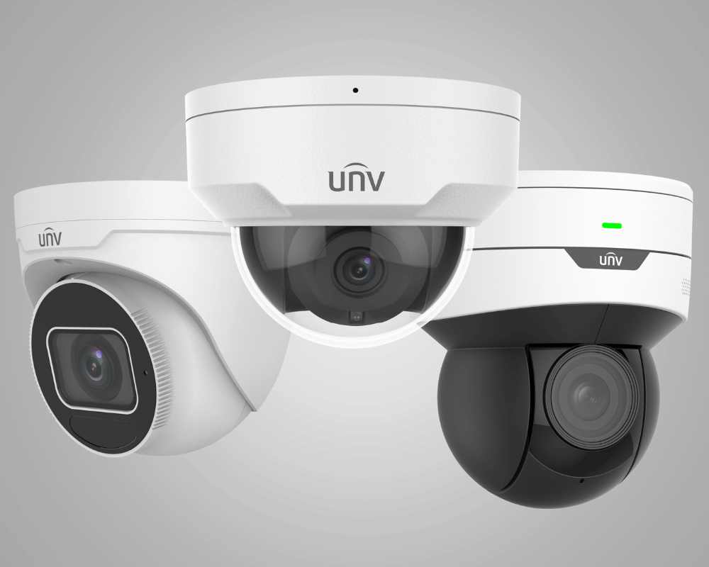 Uniview turret camera, dome camera, and PTZ camera