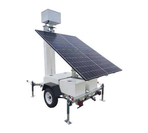 2M Technology solar-powered CCTV trailer
