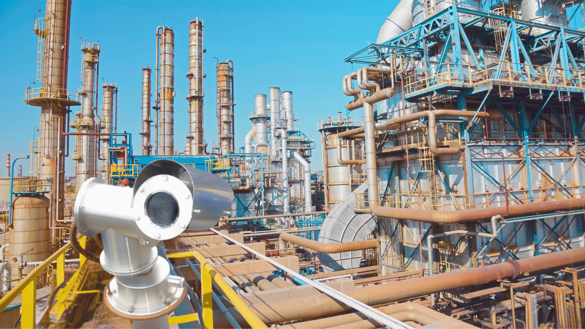 petrochemical plant with explosion-proof housings for ubiquiti unifi cameras