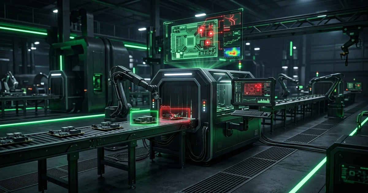 AI-powered industrial inspection infrastructure -- AI-powered industrial inspection infrastructure - production line with AI detect
