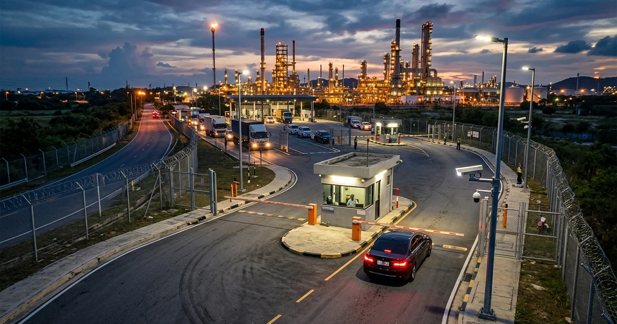 Distributed operational security infrastructure -- integrated camera, access control, and network platform for large Texas industrial sites by 2M Technology