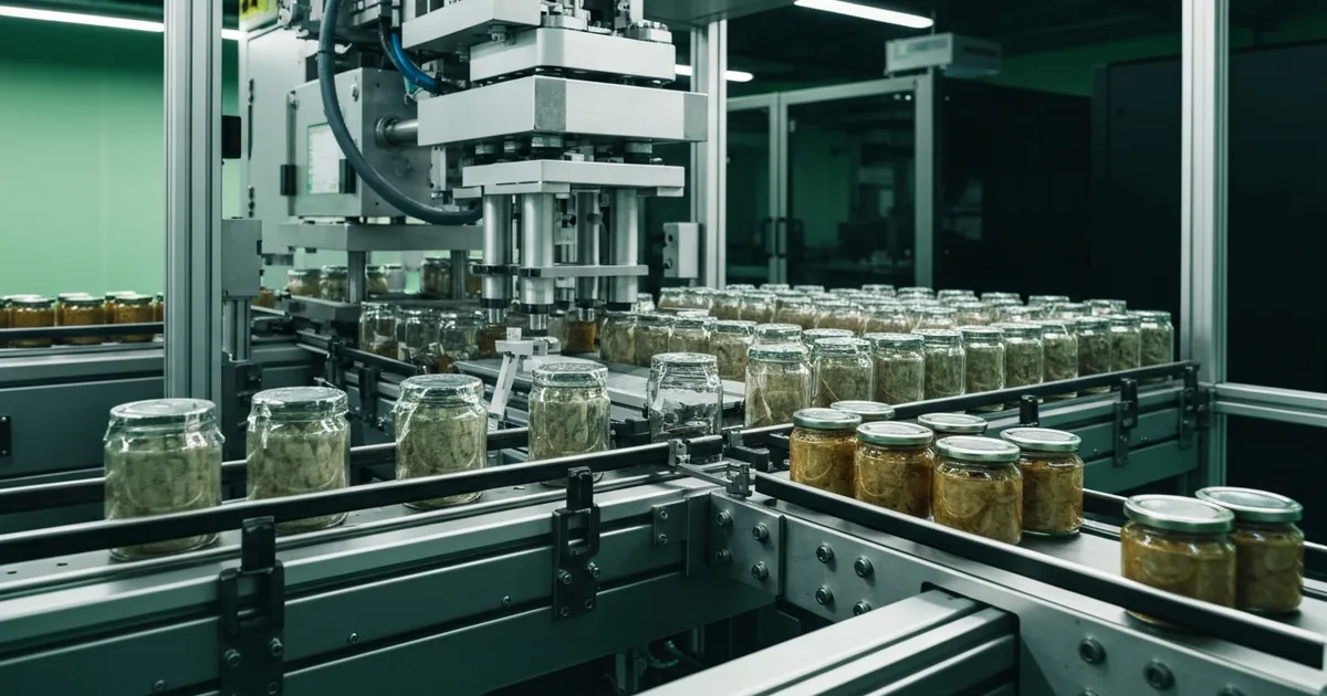 packaged goods X-ray inspection -- X-ray inspection system scanning sealed consumer packaged goods jars and cans on
