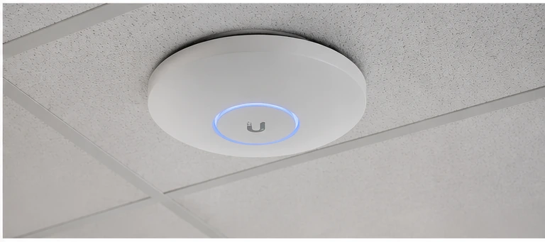 UniFi WiFi 7 commercial deployment -- U7 Pro access point installation ceiling Texas enterprise