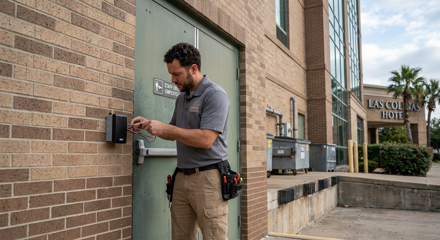 Access control installation Irving TX Las Colinas hotel hospitality property