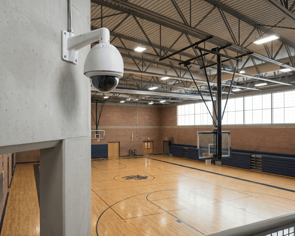 school security systems K-12 gym PTZ camera