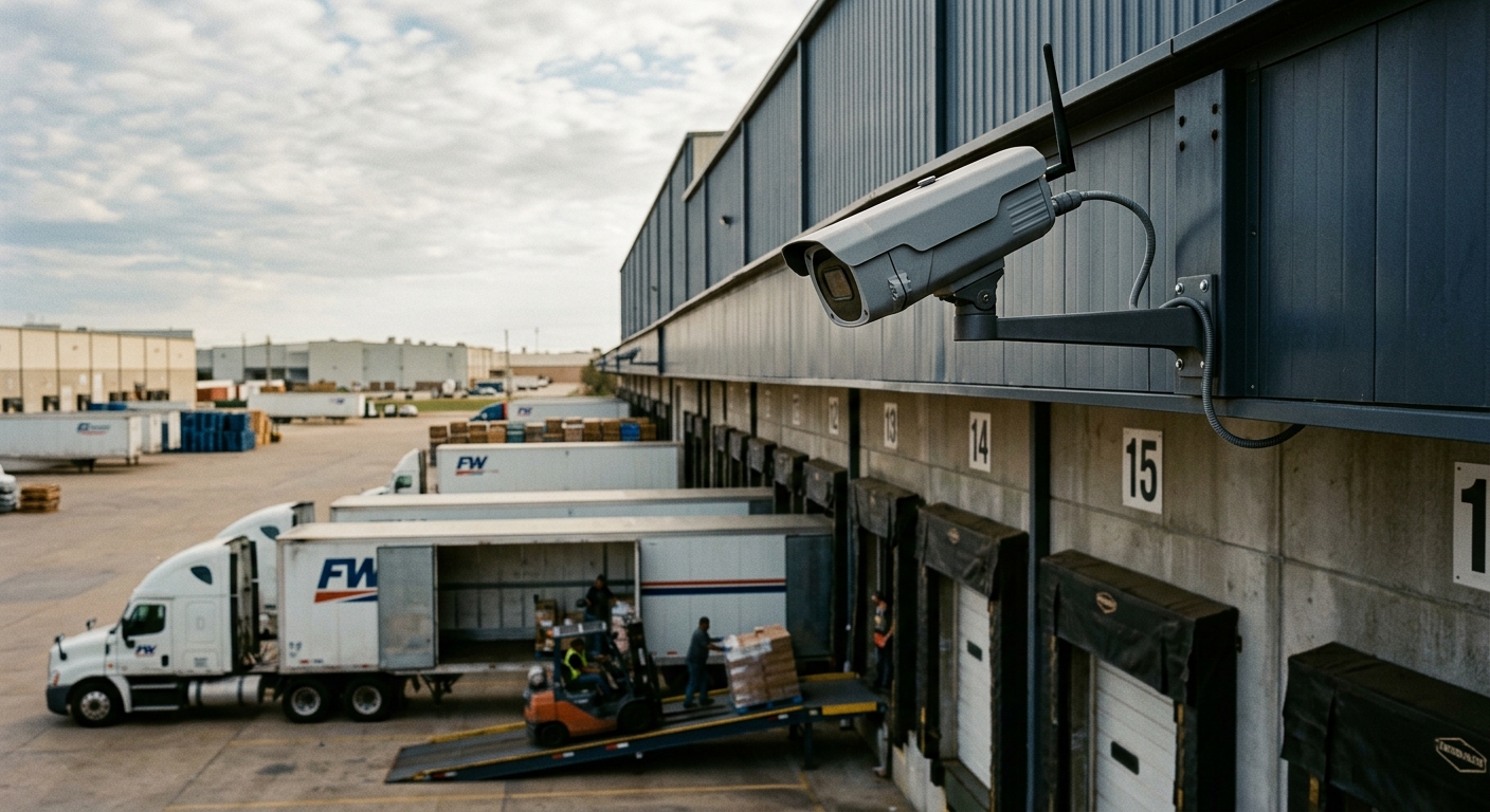 Security camera installation Fort Worth TX warehouse distribution center