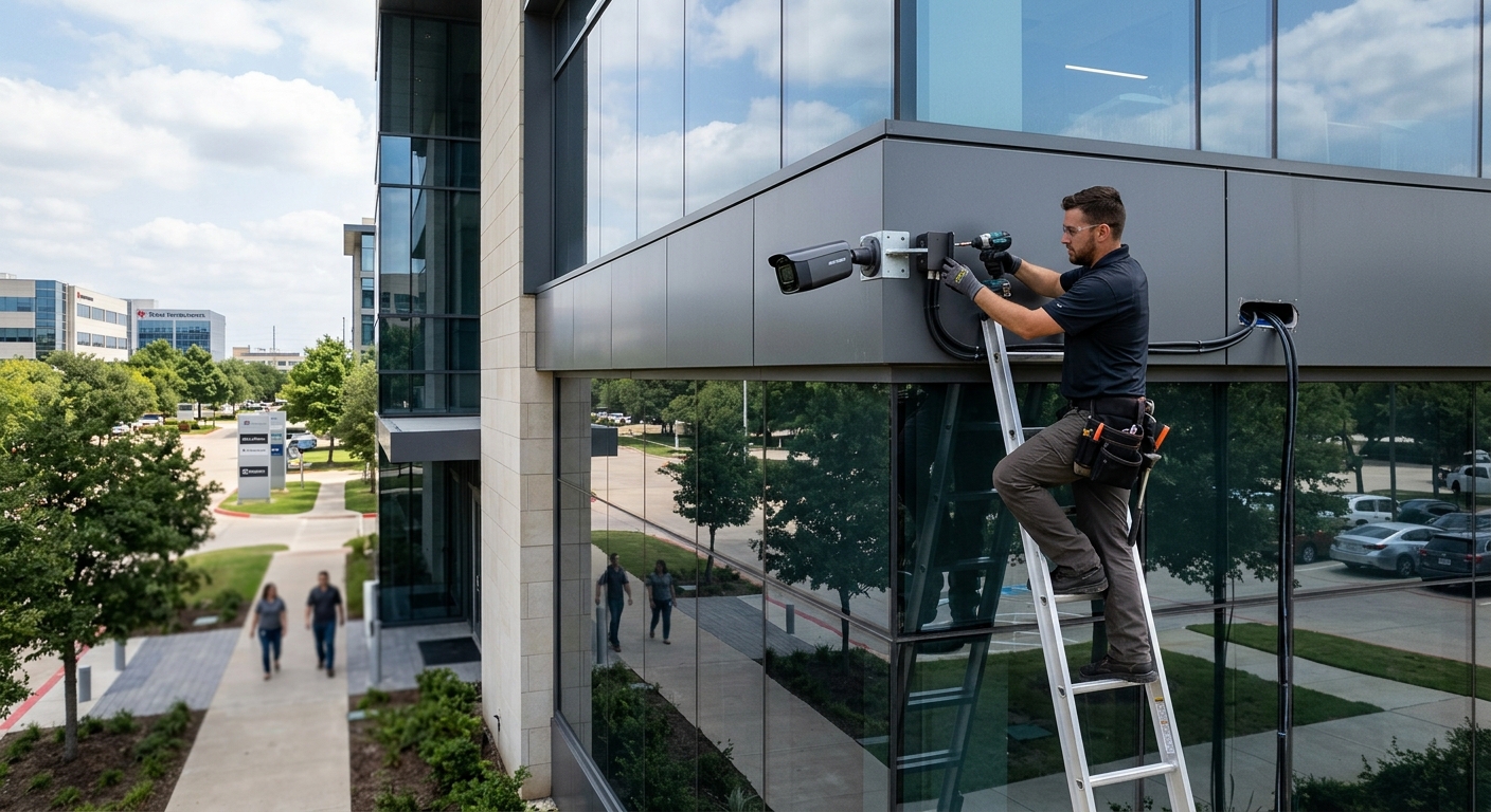 Security camera installation Richardson TX Telecom Corridor technology office