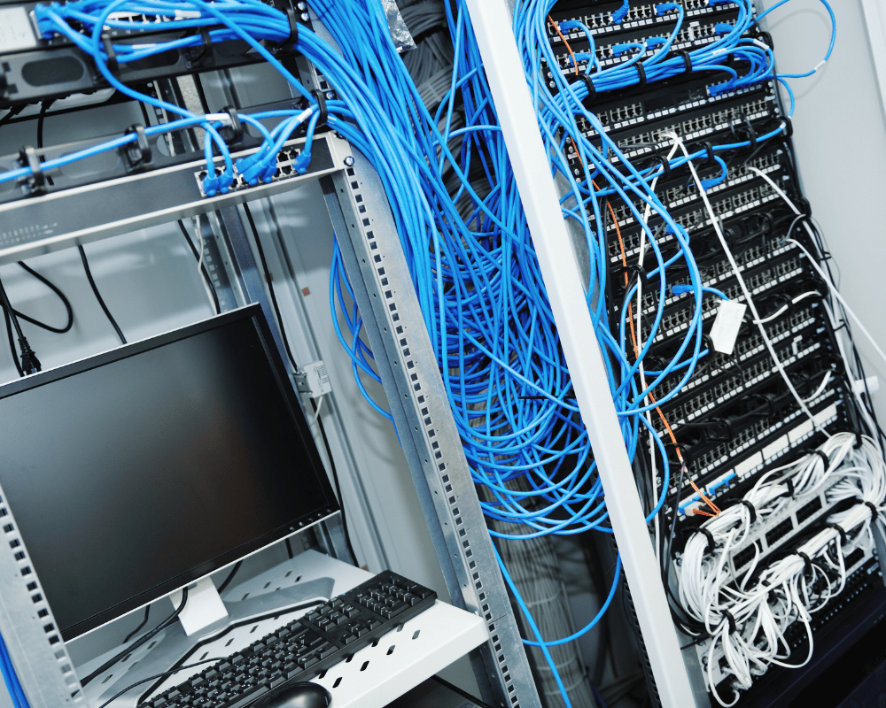 server room cabling monitor