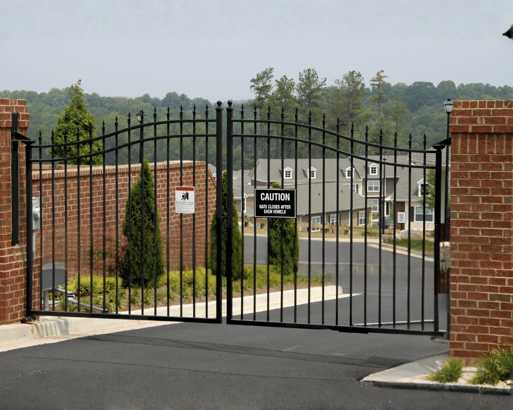 swing gate parking barrier