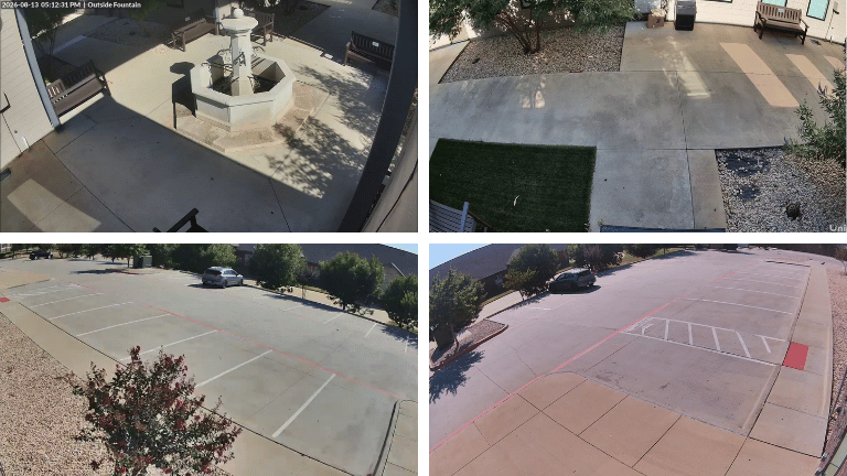 live camera feed from Unity Islamic Center Ubiquiti UniFi mosque installation