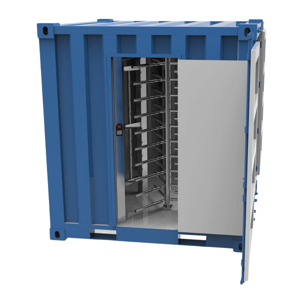 2MFHT-3C Single-Lane 10-ft Container Access Control Turnstile - Image 2