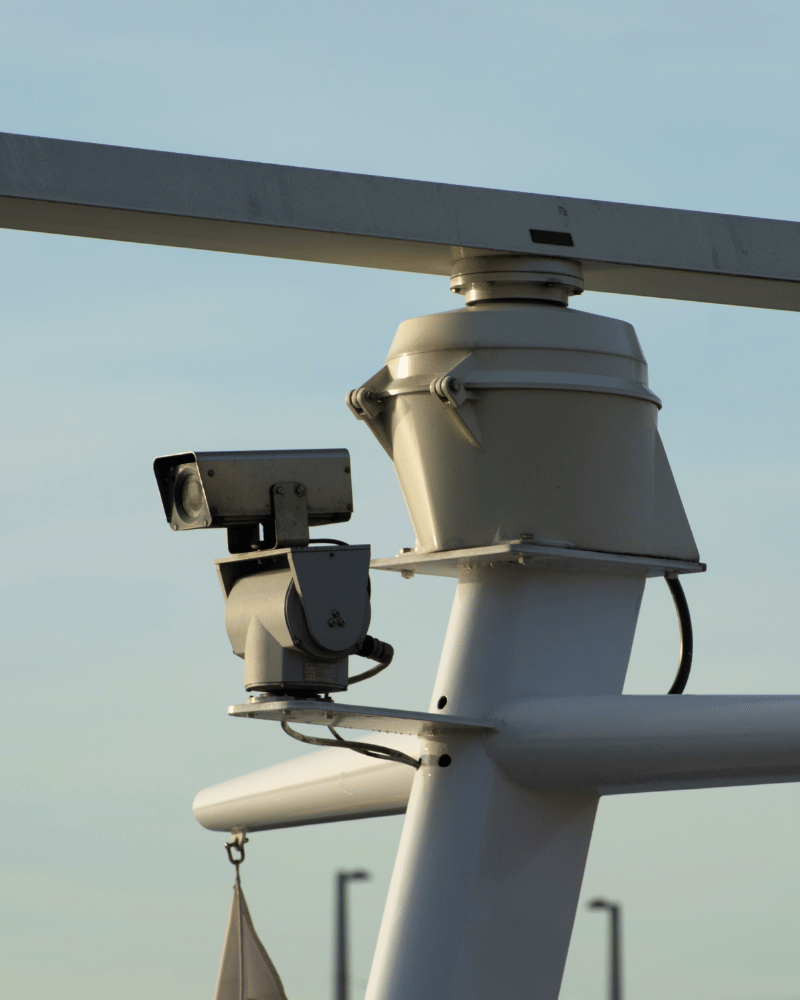 Long-range PTZ camera on ship